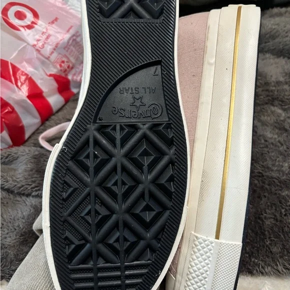 Converse Women's Pink High-Top Sneakers - Picture 3 of 3